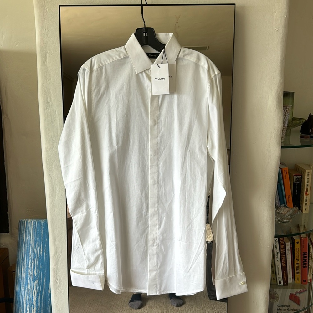 NWT Theory Men Tuxedo Shirt size 15L